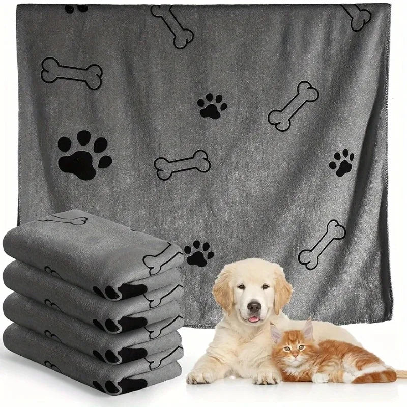 Quick-Drying Microfibre Dog Towel – Super Absorbent Pet Bath Towel for Dogs & Cats, Soft & Fast-Drying