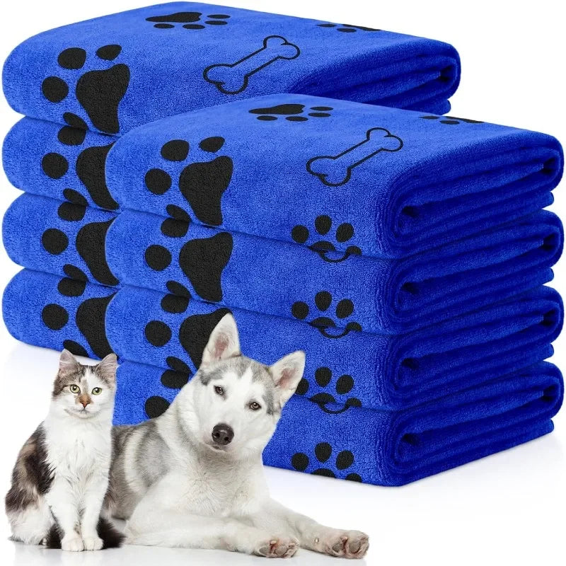 Quick-Drying Microfibre Dog Towel – Super Absorbent Pet Bath Towel for Dogs & Cats, Soft & Fast-Drying