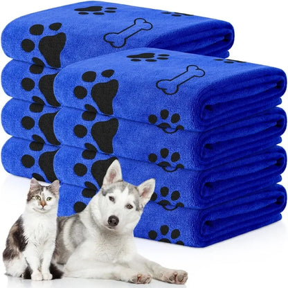 Quick-Drying Microfibre Dog Towel – Super Absorbent Pet Bath Towel for Dogs & Cats, Soft & Fast-Drying
