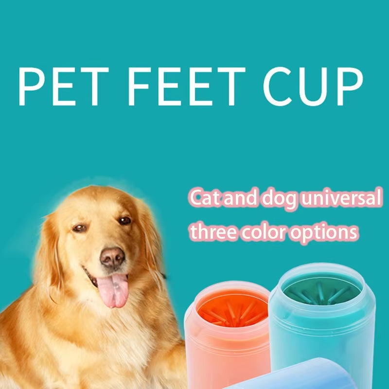 Portable Paw Cleaner – Soft Silicone Foot Cleaning Cup for Dogs & Cats, Portable Brush for Quick Paw Wash