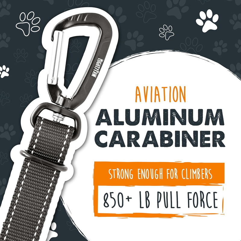 Mighty Paw Dog Car Seat Belt – Universal Pet Safety Belt (Black)