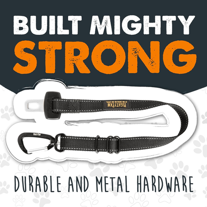 Mighty Paw Dog Car Seat Belt – Universal Pet Safety Belt (Black)