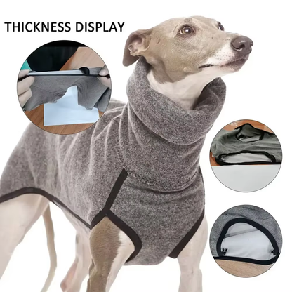 Durable Warm Fleece Dog Jacket – High Neck Winter Pet Coat for Small, Medium & Large Dogs – Soft & Comfortable Cold Weather Clothing