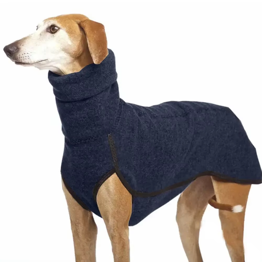 Durable Warm Fleece Dog Jacket – High Neck Winter Pet Coat for Small, Medium & Large Dogs – Soft & Comfortable Cold Weather Clothing