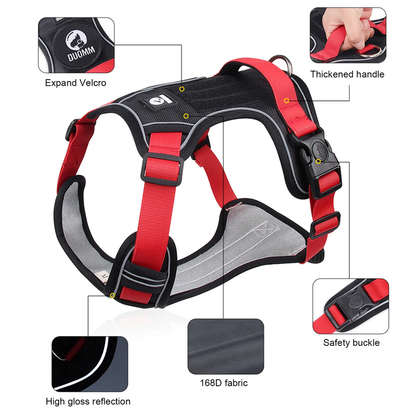 Reflective Dog Harness – Waterproof 1680D Oxford Cloth