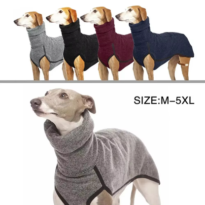 Durable Warm Fleece Dog Jacket – High Neck Winter Pet Coat for Small, Medium & Large Dogs – Soft & Comfortable Cold Weather Clothing