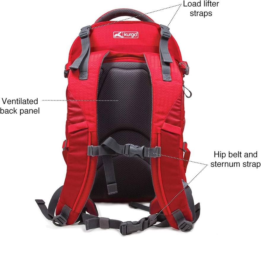 G-Train Pack – Chili Red Carrier Backpack for Small Dogs & Cats | Waterproof Bottom | Ideal for Hiking, Travel, & Everyday Adventures