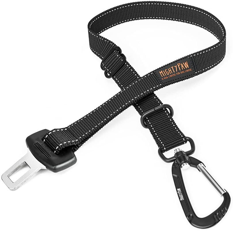 Mighty Paw Dog Car Seat Belt – Universal Pet Safety Belt (Black)