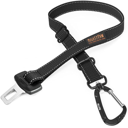 Mighty Paw Dog Car Seat Belt – Universal Pet Safety Belt (Black)