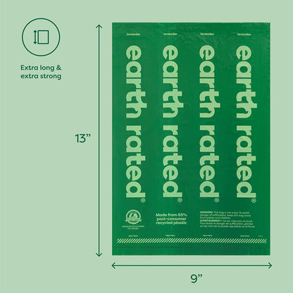 Dog Poo Bag Holder with Dog Poo Bags Rolls, Durable and Guaranteed Leakproof, Lavender Scented, 1 Dispenser and 900 Bags