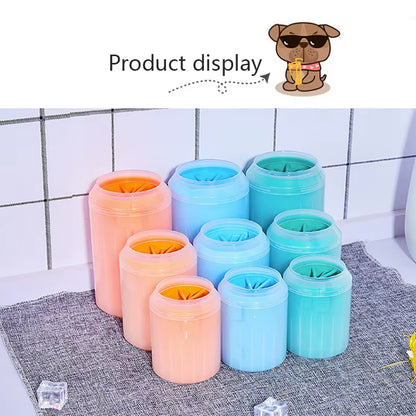 Portable Paw Cleaner – Soft Silicone Foot Cleaning Cup for Dogs & Cats, Portable Brush for Quick Paw Wash