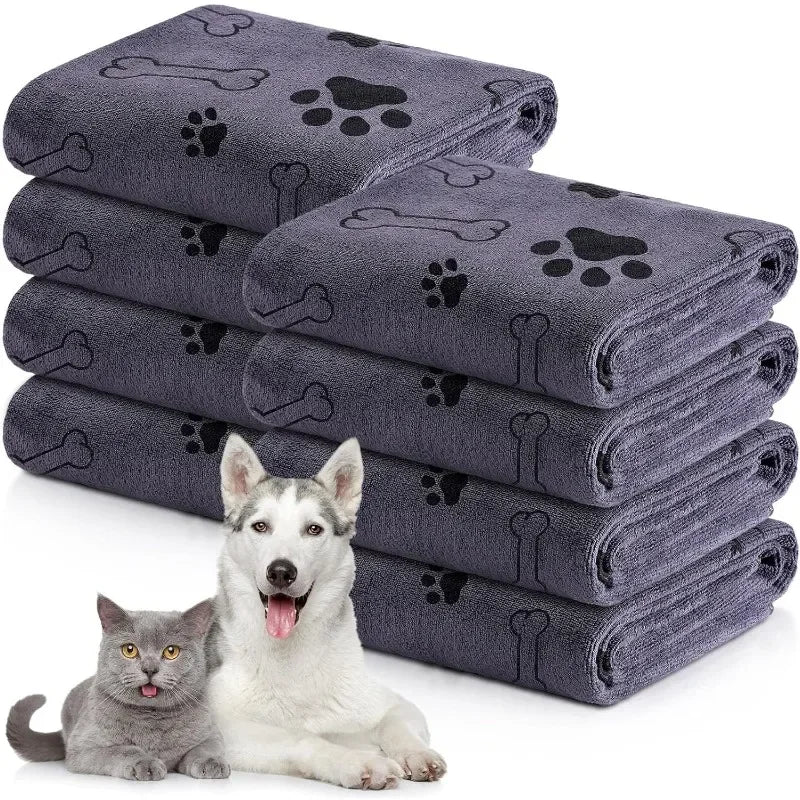 Quick-Drying Microfibre Dog Towel – Super Absorbent Pet Bath Towel for Dogs & Cats, Soft & Fast-Drying