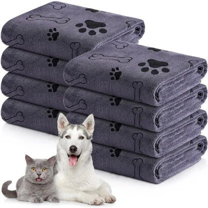 Quick-Drying Microfibre Dog Towel – Super Absorbent Pet Bath Towel for Dogs & Cats, Soft & Fast-Drying