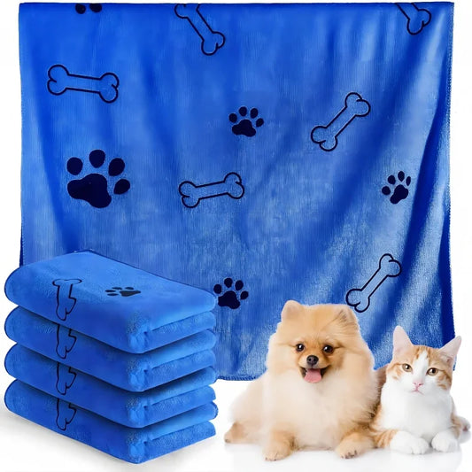 Quick-Drying Microfibre Dog Towel – Super Absorbent Pet Bath Towel for Dogs & Cats, Soft & Fast-Drying